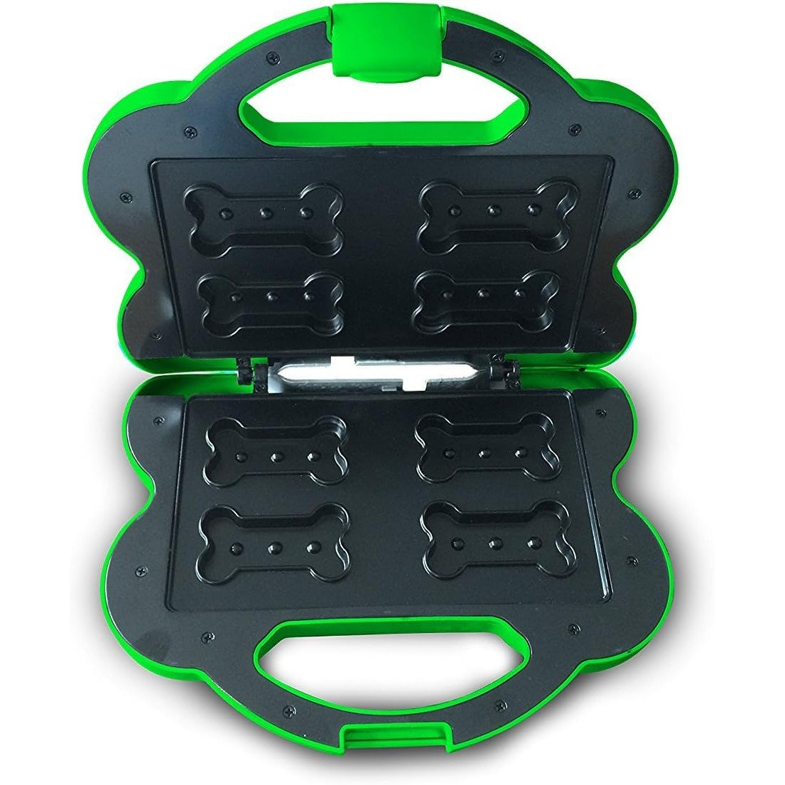 bimar Hi.Pet PBM1 Tostiera Elettrica con Ricettario, Biscotti per Cani e Gatti, Piastra Orizzontale per crocchette per Animali, Stampo 4 Pezzi, Corpo Termoresistente, Base con Gommini Anti-Graffio